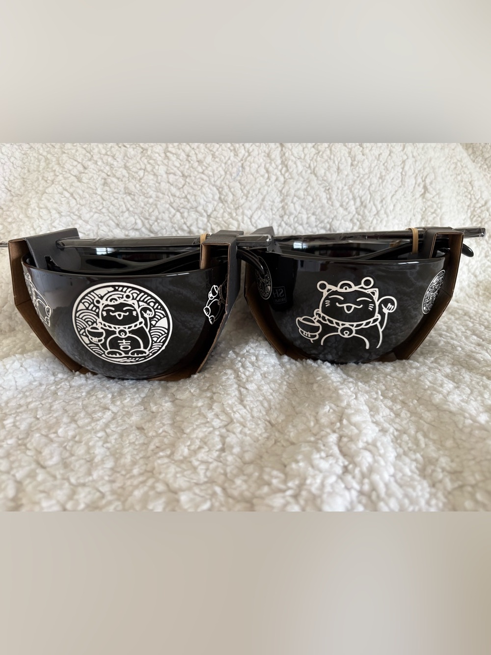 Set of Lucky Cat Bowls